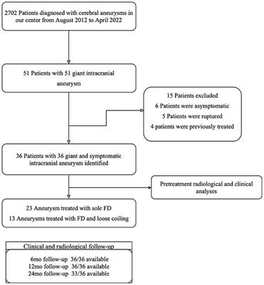 Progressive volume reduction and long-term aneurysmal collapse following flow diversion treatment of giant and symptomatic cerebral aneurysms